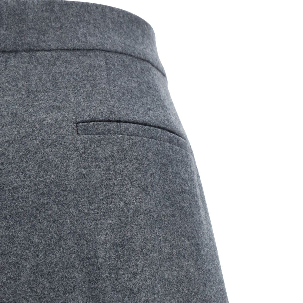 Jil Sander Gray Wool Casual Pants | Regal Royce