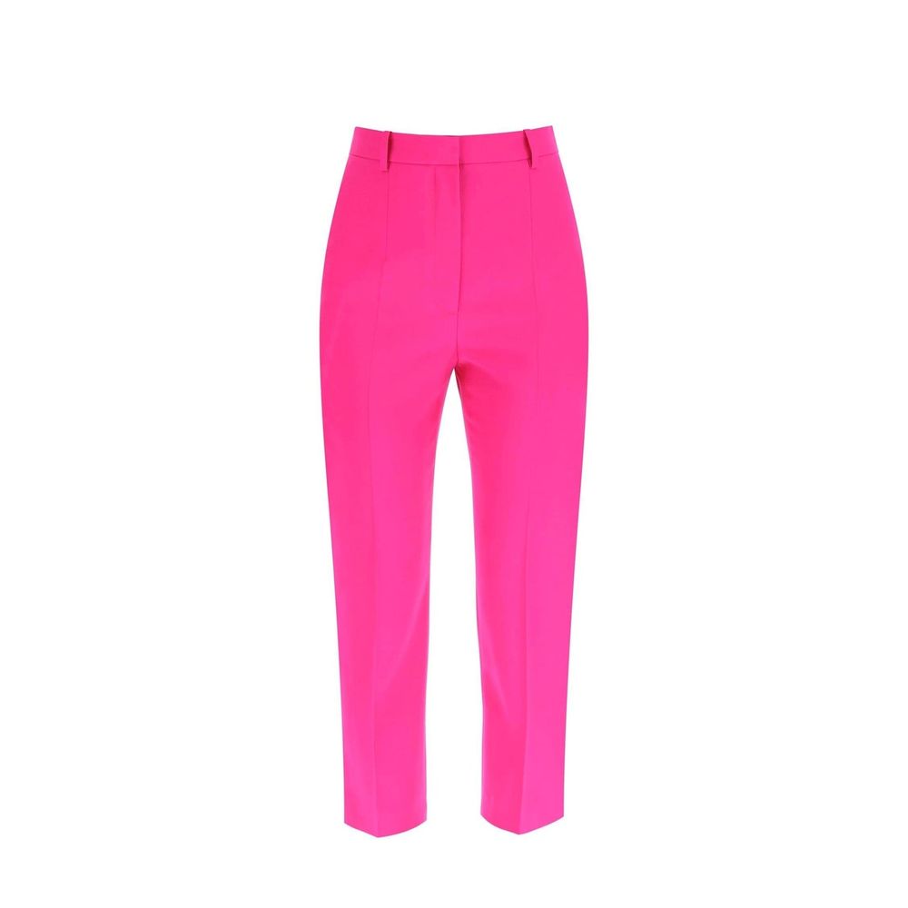 Alexander McQueen Multicolor Wool Cropped Pants