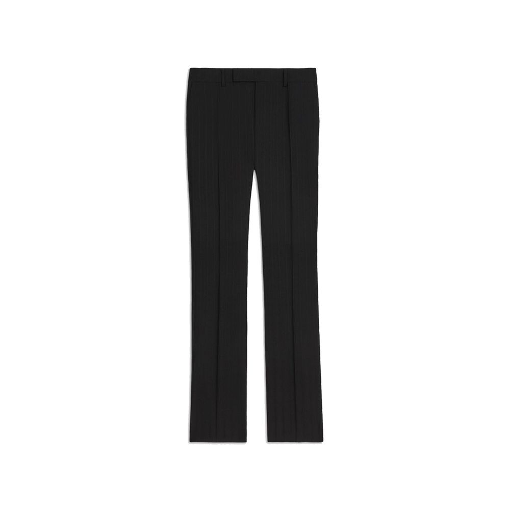 Celine Black Wool Flared Pants | Regal Royce