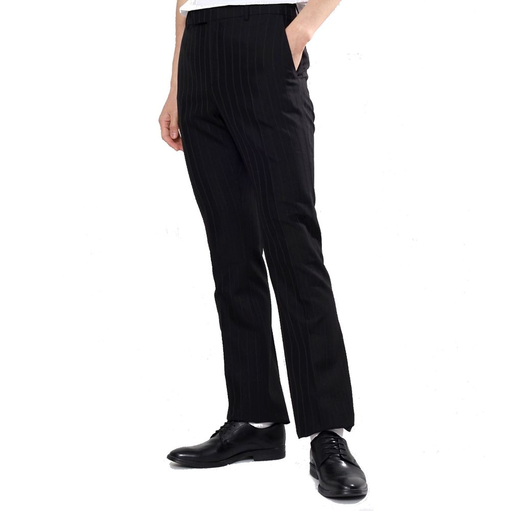 Celine Black Wool Flared Pants | Regal Royce