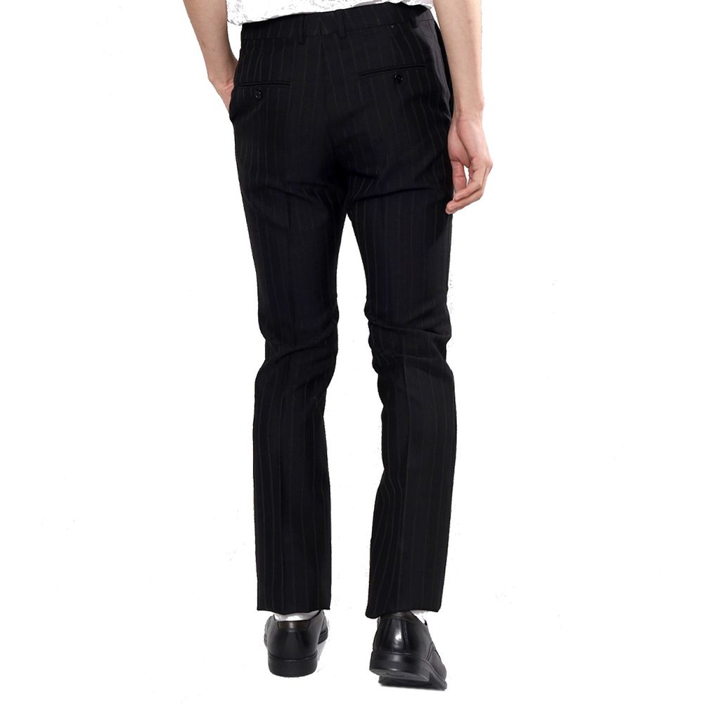 Celine Black Wool Flared Pants | Regal Royce