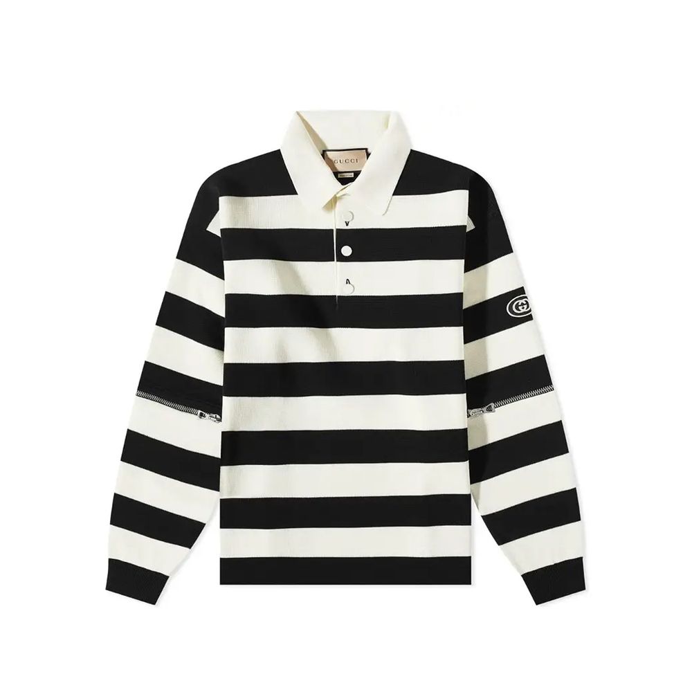 Gucci White Cotton Polo Shirt | Regal Royce