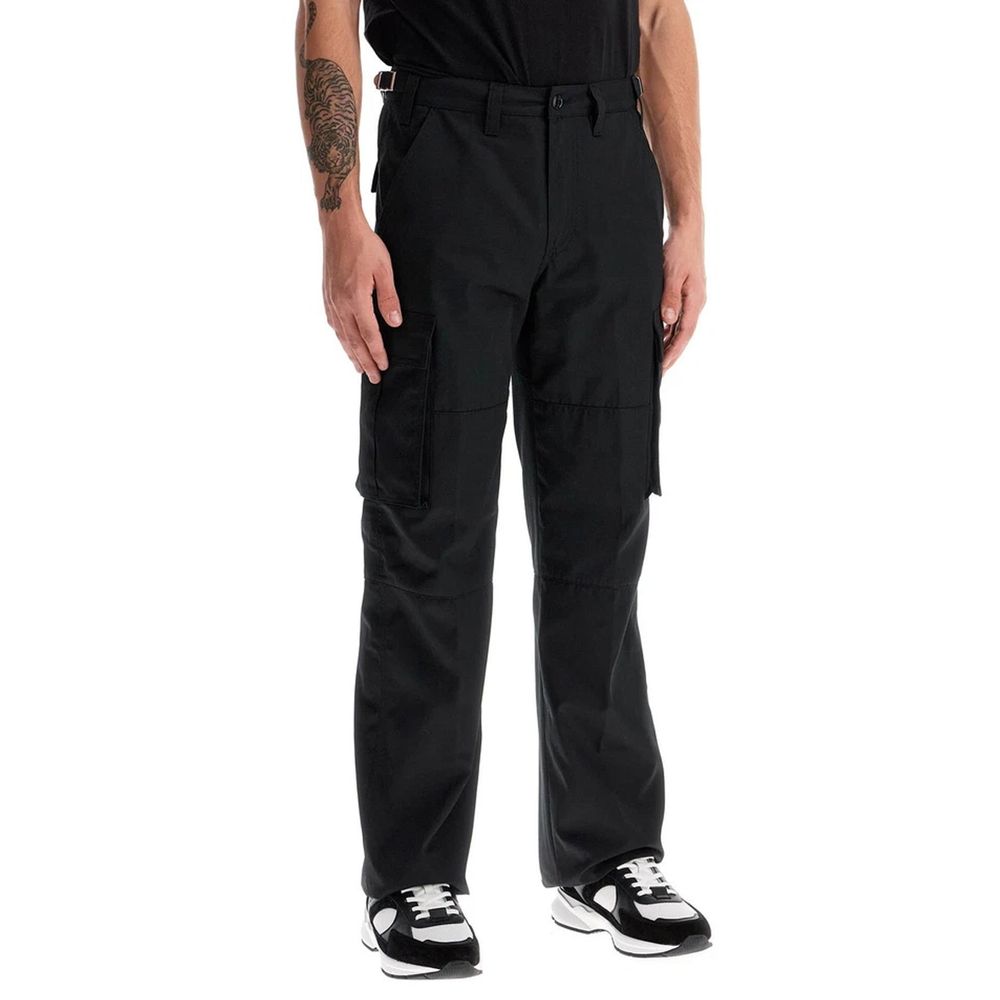 Celine Black Cotton Cargo Pants | Regal Royce
