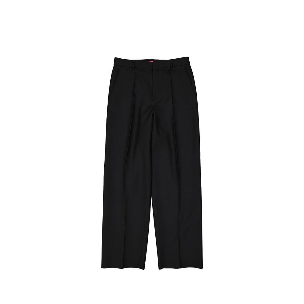 Valentino Black Silk Flared Pants | Regal Royce