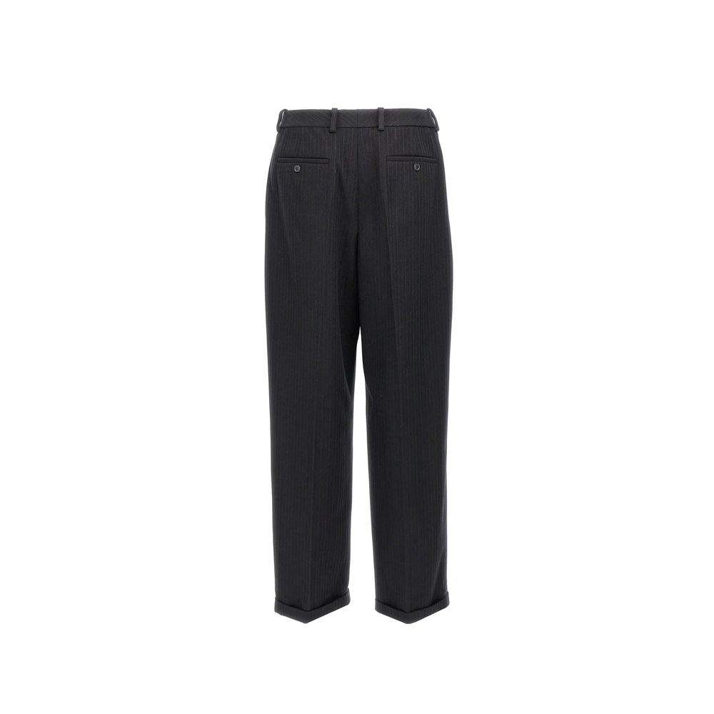 Saint Laurent Black Cashmere Casual Pants | Regal Royce