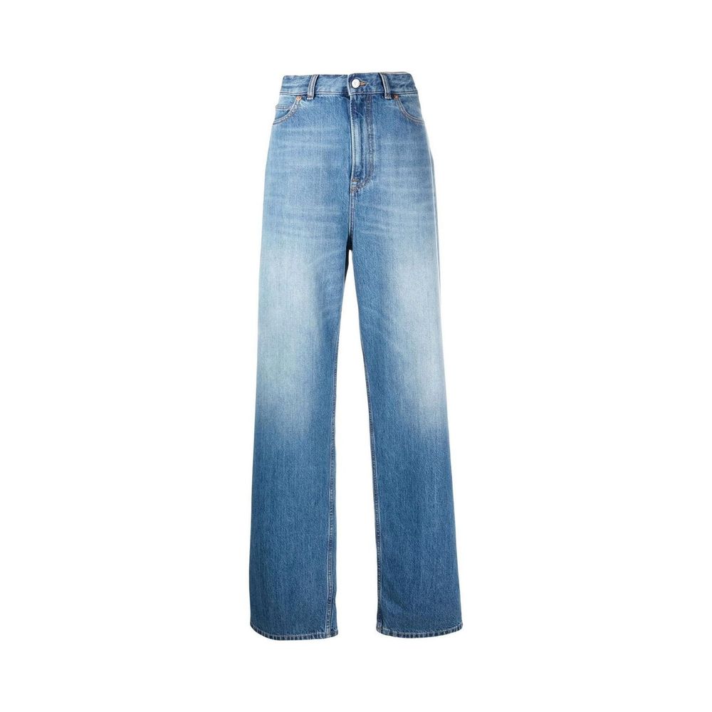 Valentino Blue Cotton Relaxed Fit Jeans | Regal Royce