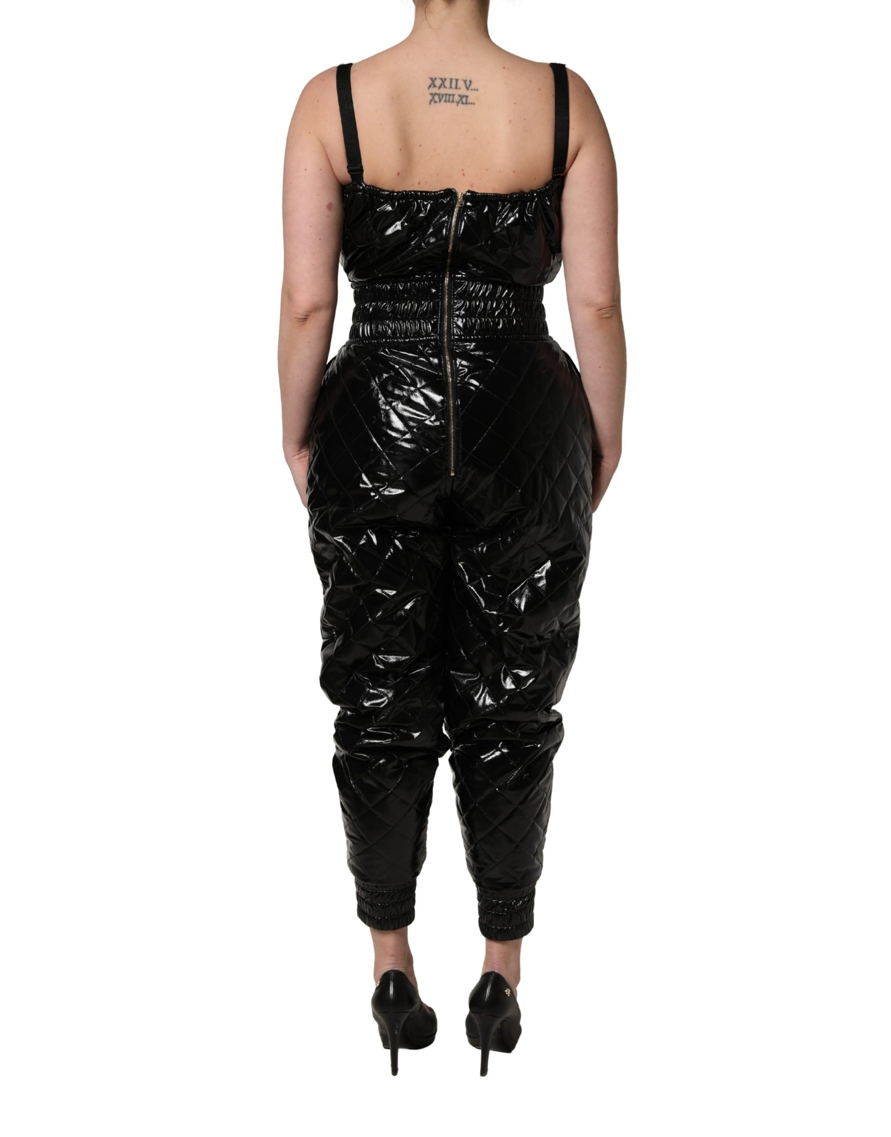 Dolce & Gabbana Black Sleeveless Romper Jumpsuit Dress | Regal Royce