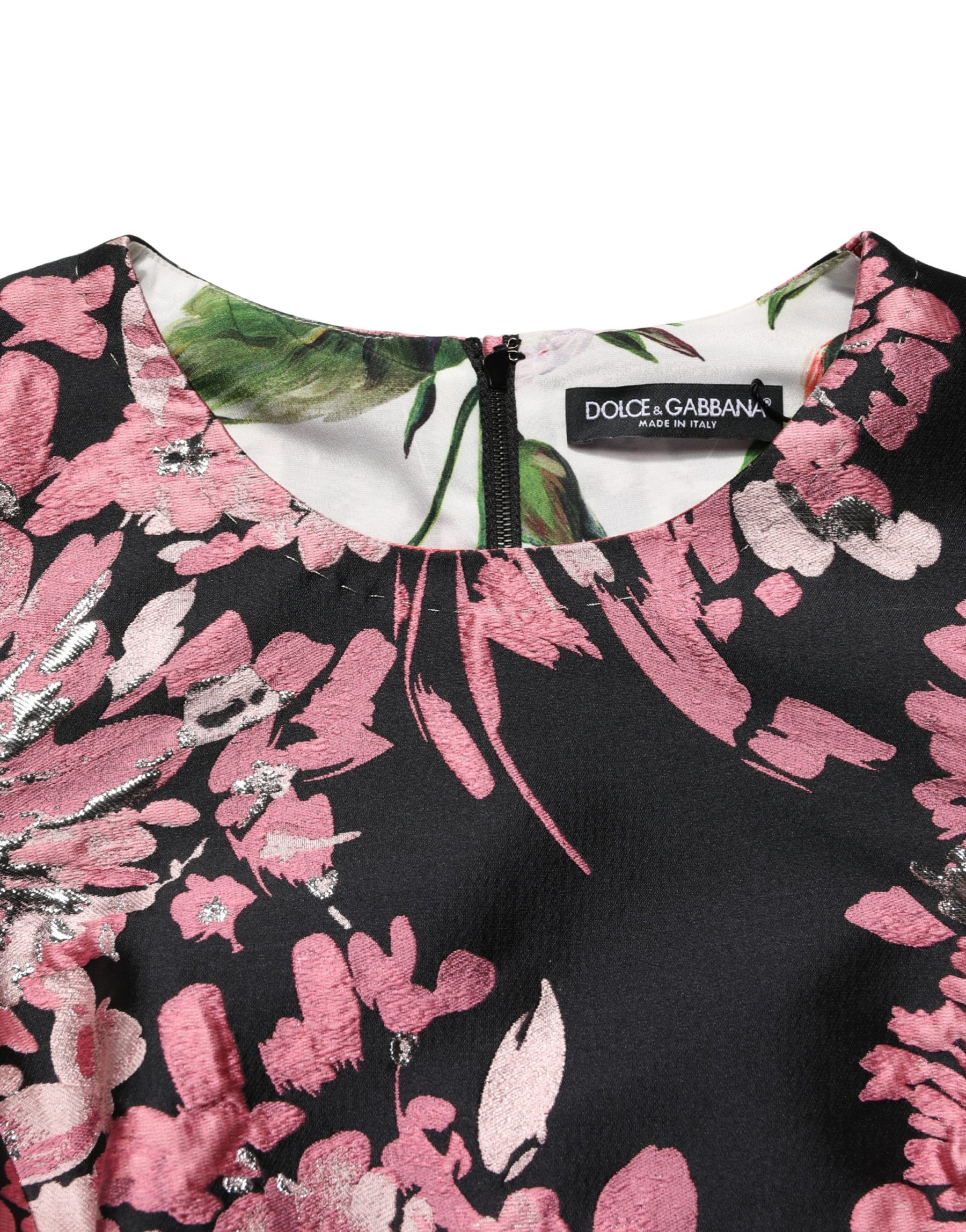 Dolce & Gabbana Multicolor Floral Brocade A-line Mini Dress | Regal Royce
