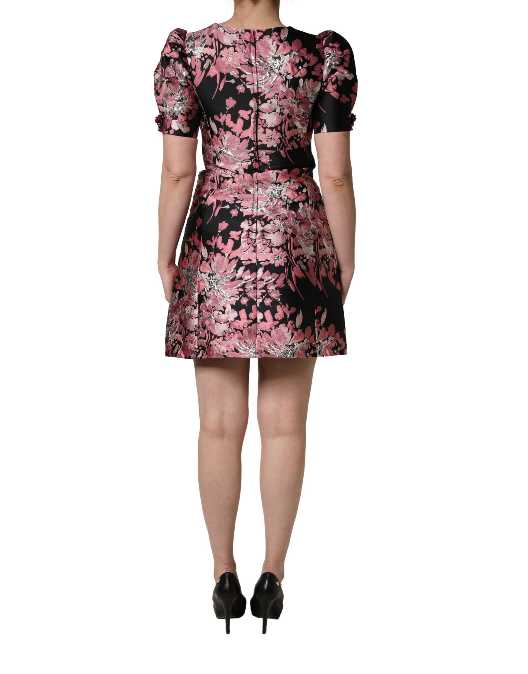 Dolce & Gabbana Multicolor Floral Brocade A-line Mini Dress | Regal Royce