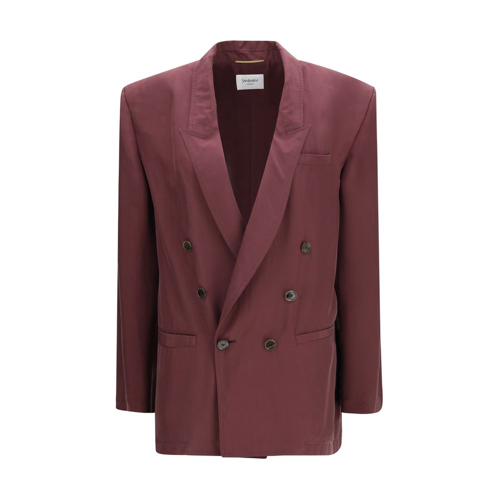 Saint Laurent Purple Silk Blazer | Regal Royce
