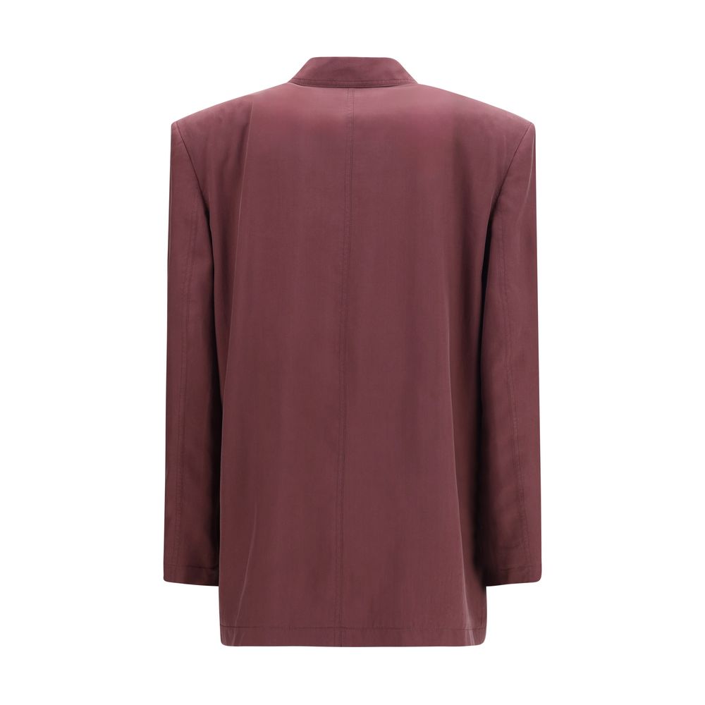 Saint Laurent Purple Silk Blazer | Regal Royce