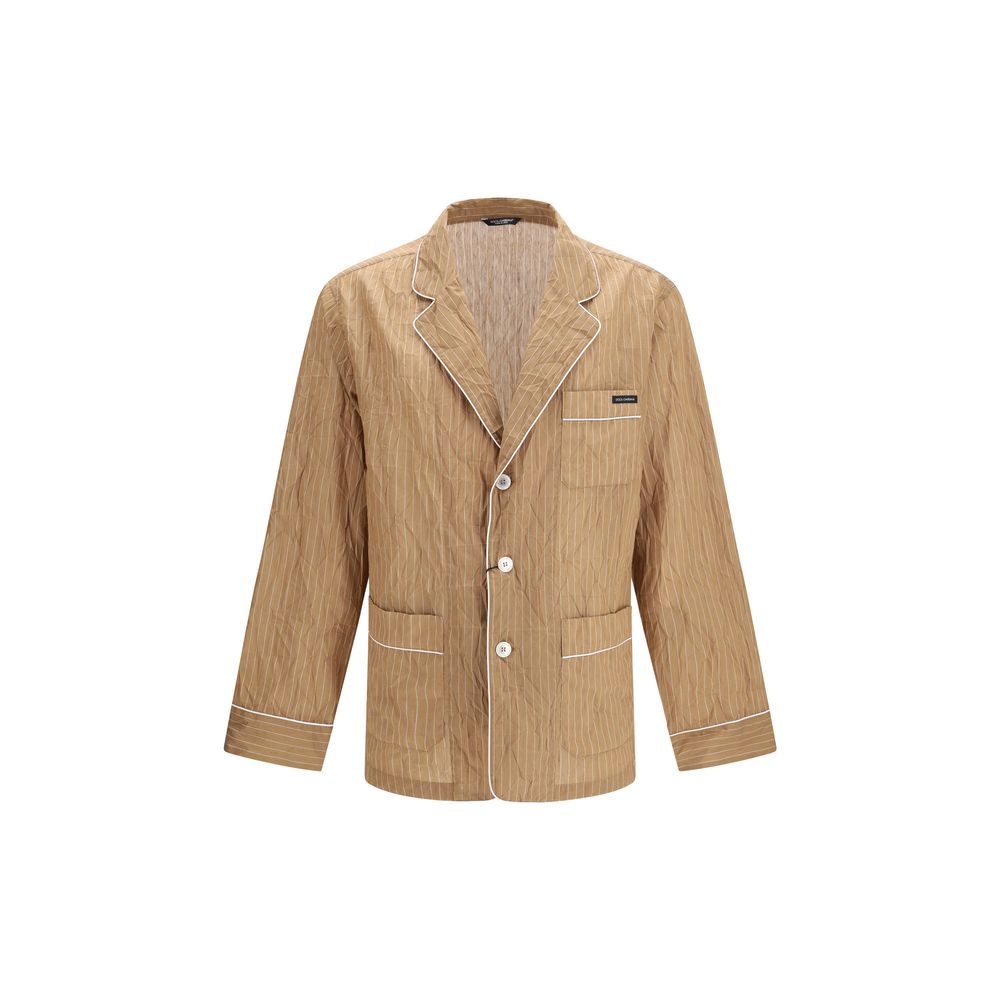 Dolce & Gabbana Beige Linen Robe | Regal Royce