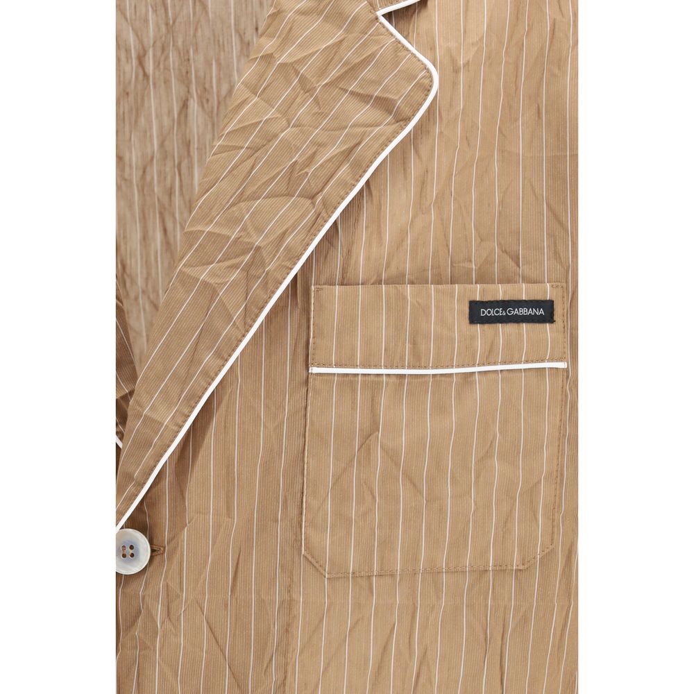 Dolce & Gabbana Beige Linen Robe | Regal Royce