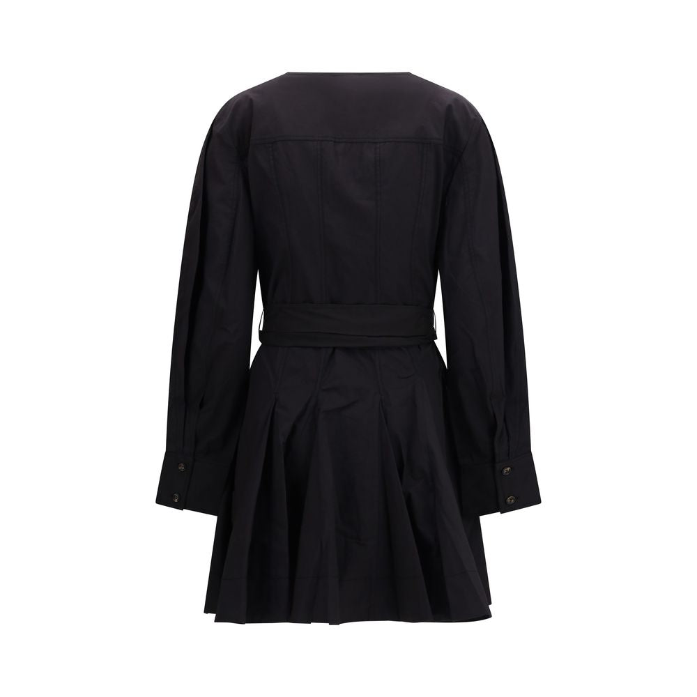 Ganni Black Cotton Casual Dress | Regal Royce