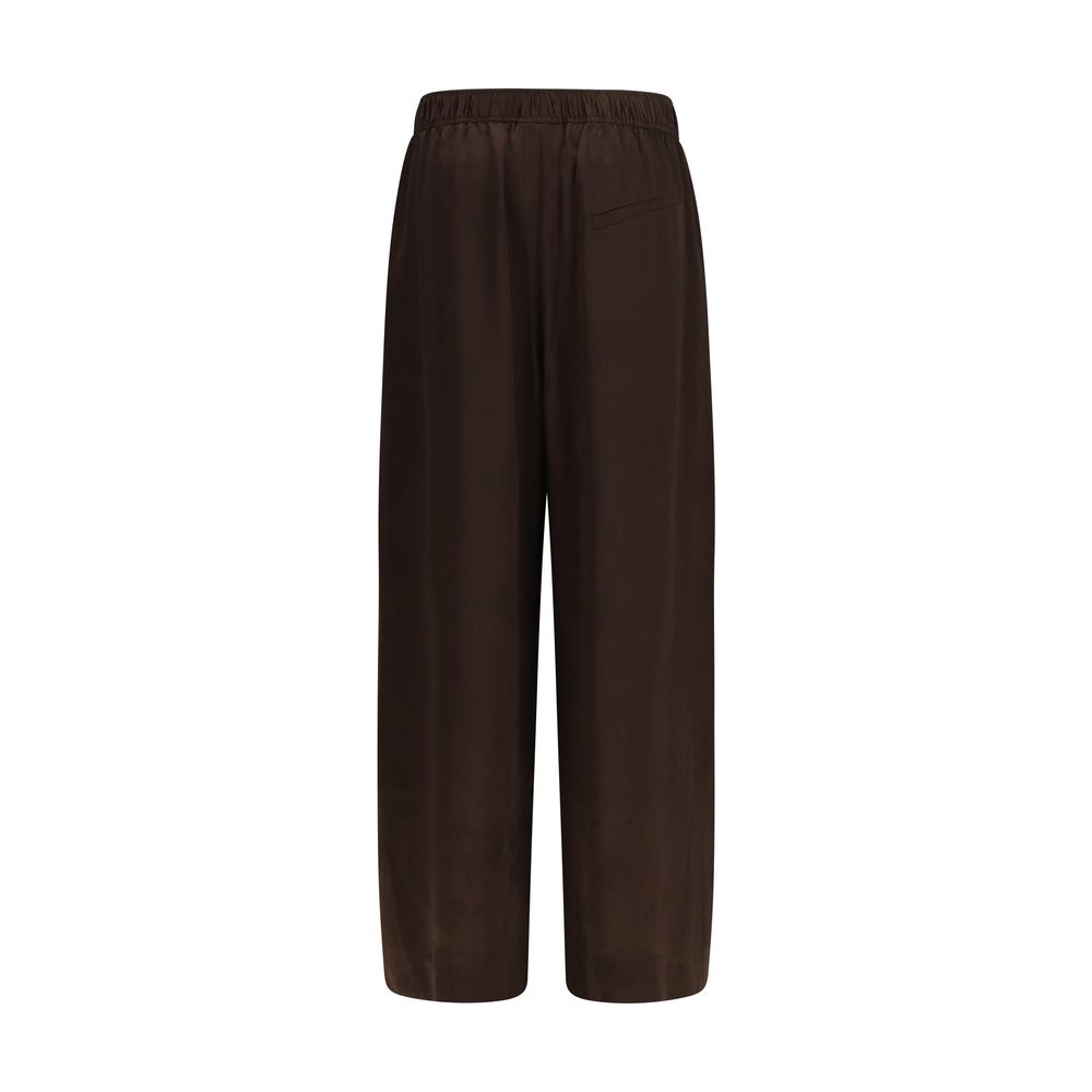 Ganni Brown Acetate Casual Pants | Regal Royce