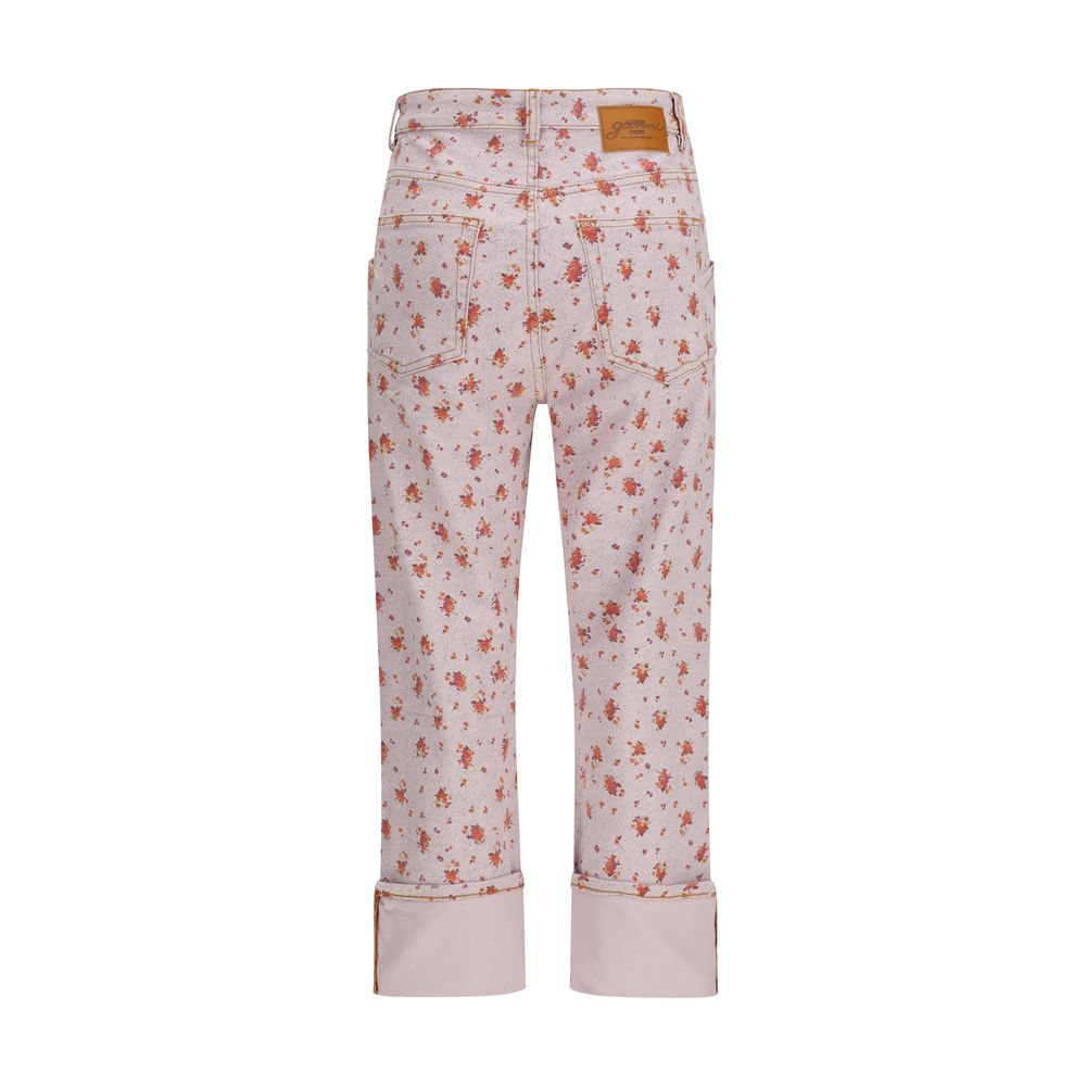 Ganni Multicolor Cotton Cropped Pants | Regal Royce