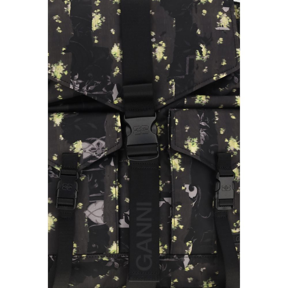 Ganni Multicolor Recycled Polyamide Backpack | Regal Royce