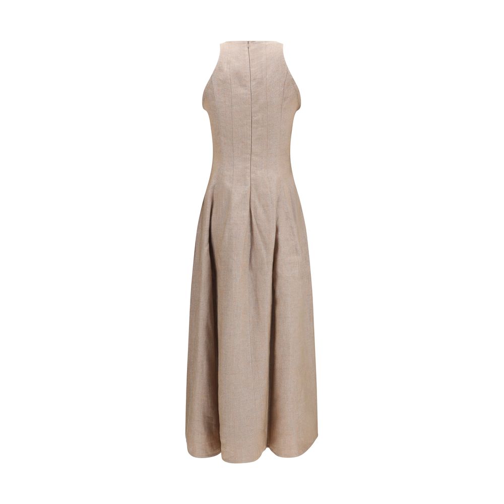 Brunello Cucinelli Beige Linen Casual Dress | Regal Royce