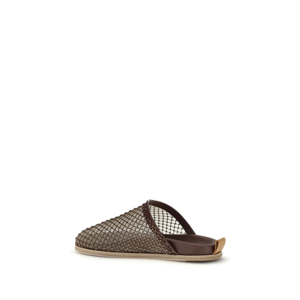 Forte_Forte Brown Calf Leather Bos Taurus Mules | Regal Royce