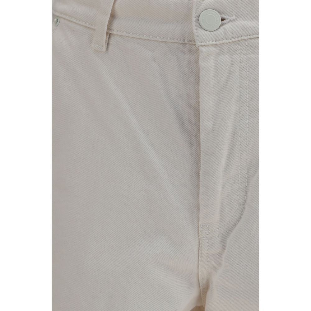 Ami Paris White Cotton Bermuda Shorts | Regal Royce
