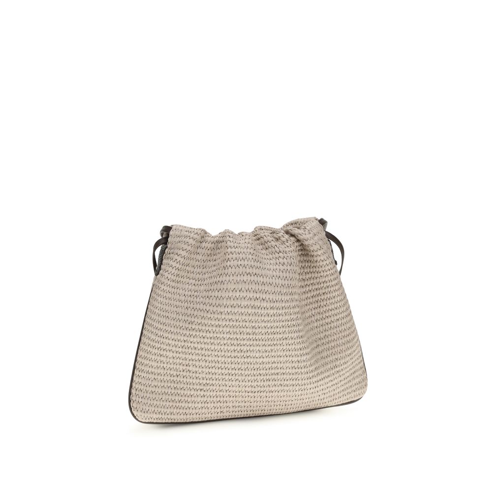 Brunello Cucinelli Beige Cotton Handbag | Regal Royce