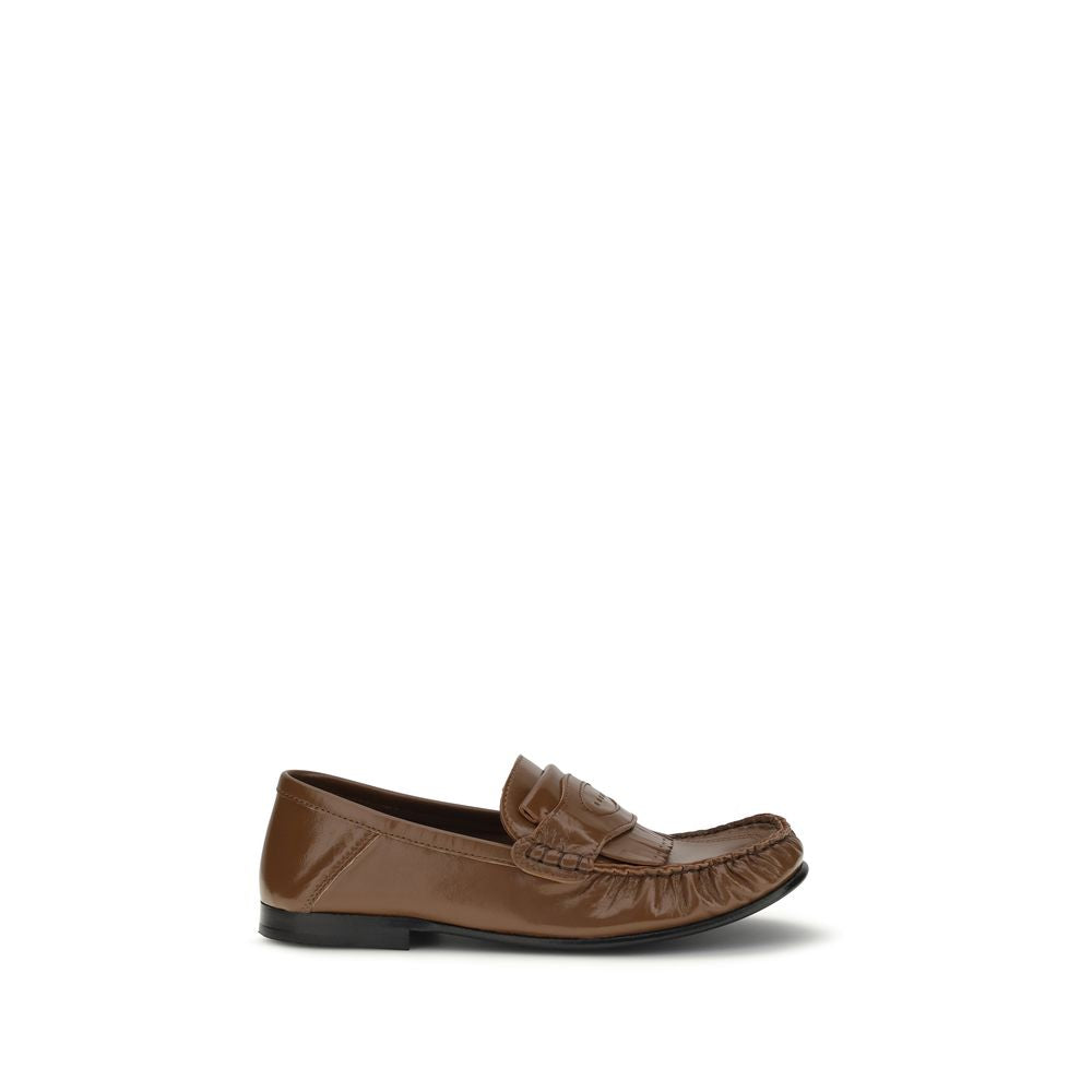 Marni Brown Lamb Ovis Aries Aries Slip-On Loafers | Regal Royce