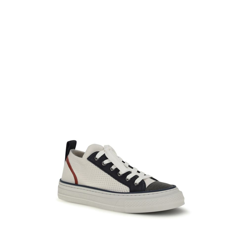 Brunello Cucinelli Multicolor Cotton Low Top Sneakers | Regal Royce