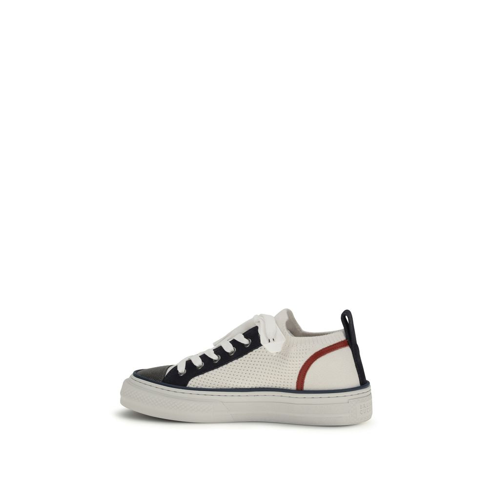 Brunello Cucinelli Multicolor Cotton Low Top Sneakers