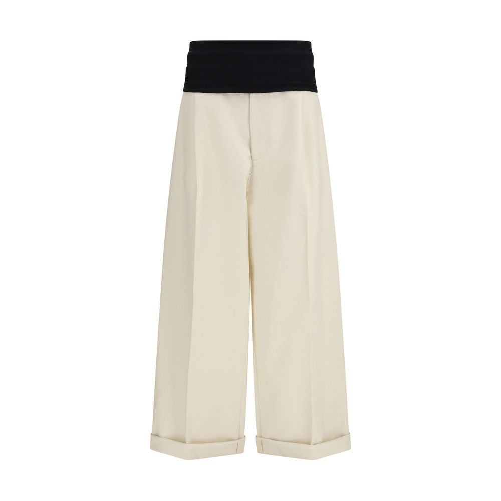 Darkpark Beige Cotton Casual Pants | Regal Royce