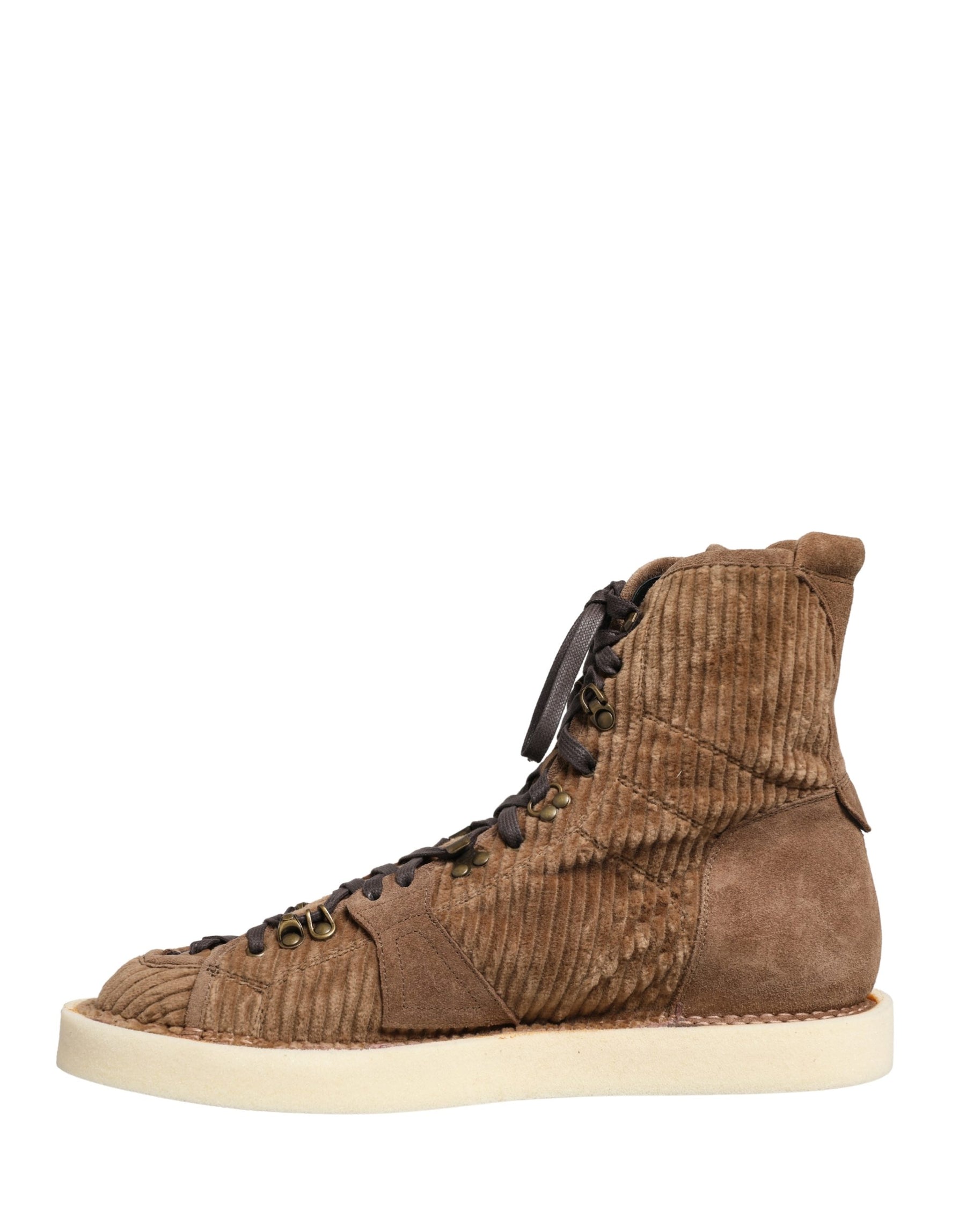 Dolce & Gabbana Brown Corduroy High Top Oxford Boots | Regal Royce