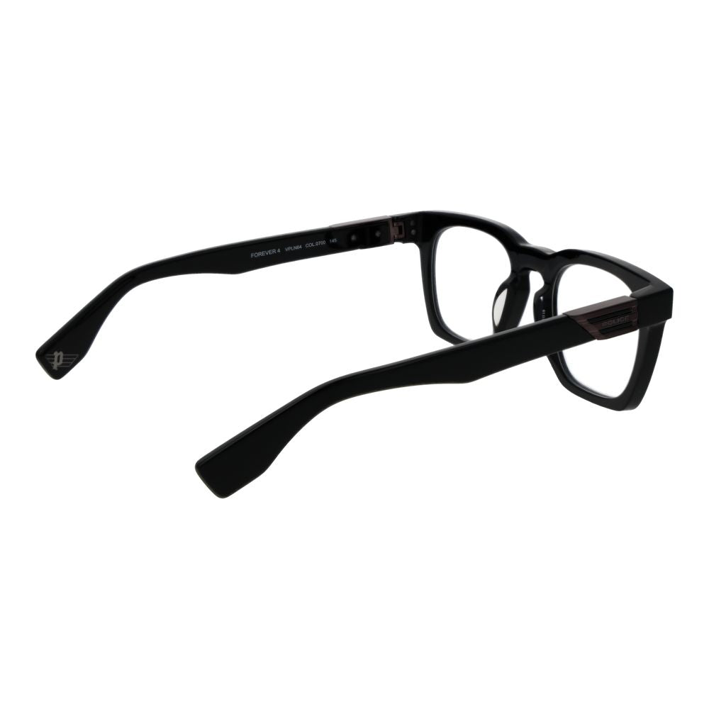 Police Black Cellulose Acetate Glasses (Frames) | Regal Royce