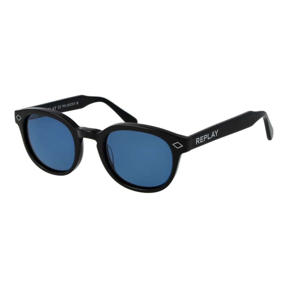Replay Black Acetate Sunglasses | Regal Royce