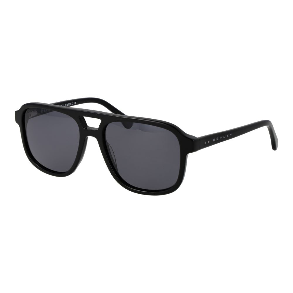 Replay Black Acetate Sunglasses | Regal Royce