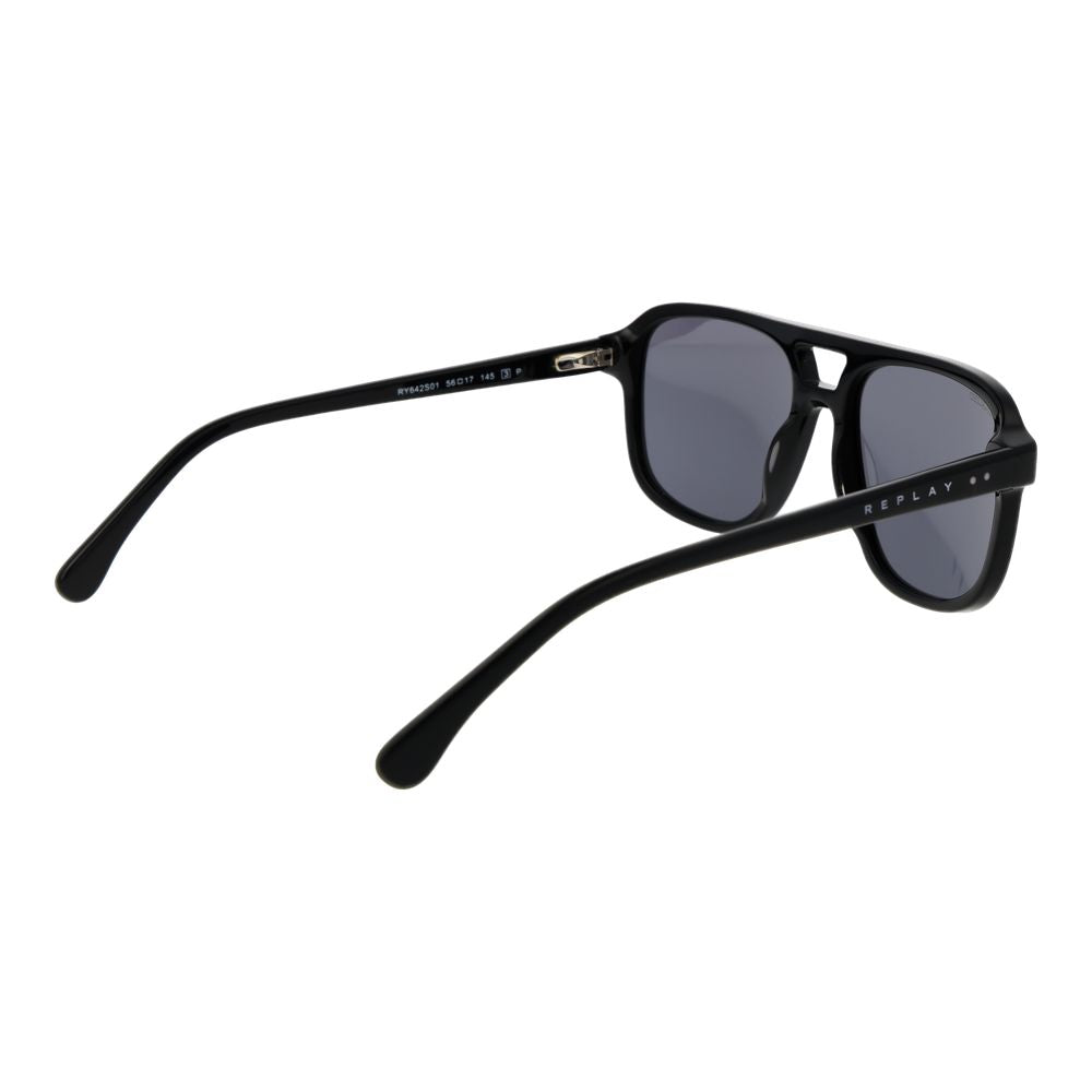Replay Black Acetate Sunglasses | Regal Royce