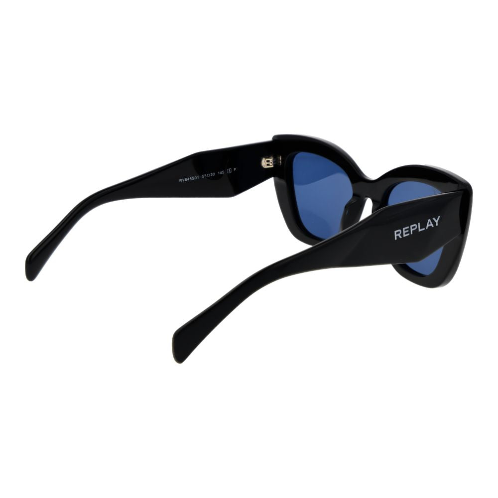 Replay Black Acetate Sunglasses | Regal Royce