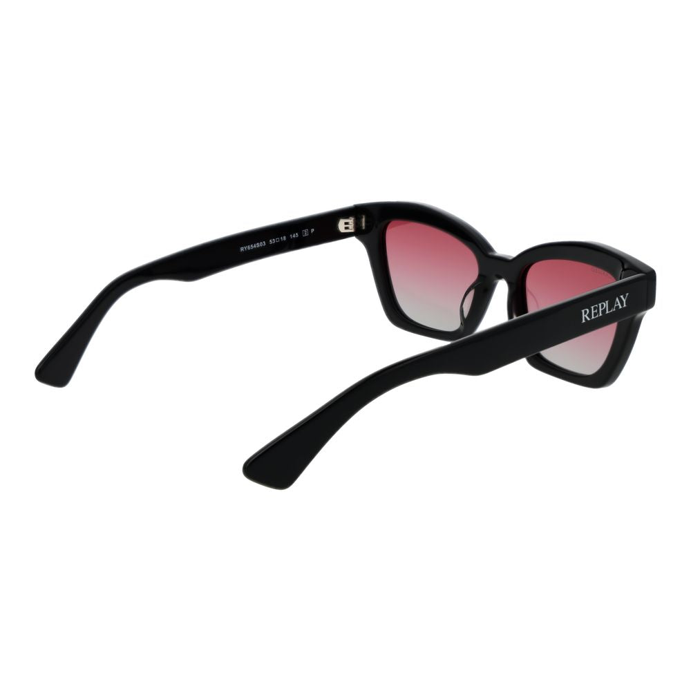 Replay Black Acetate Sunglasses | Regal Royce