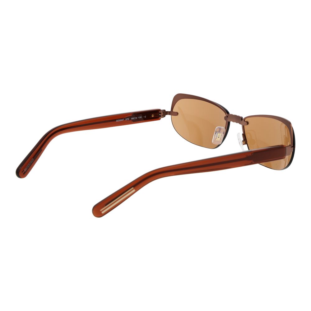 GCDS Brown Metal Sunglasses | Regal Royce