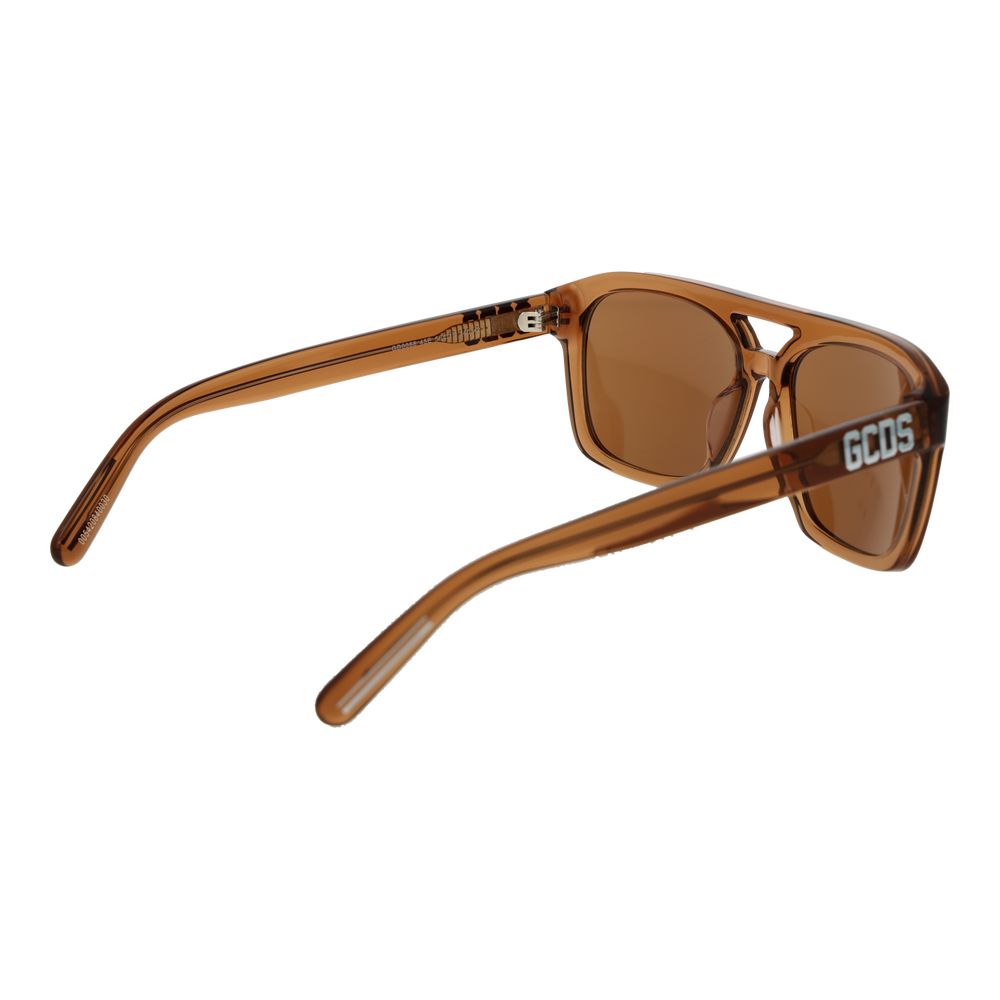 GCDS Brown Plastic Sunglasses | Regal Royce
