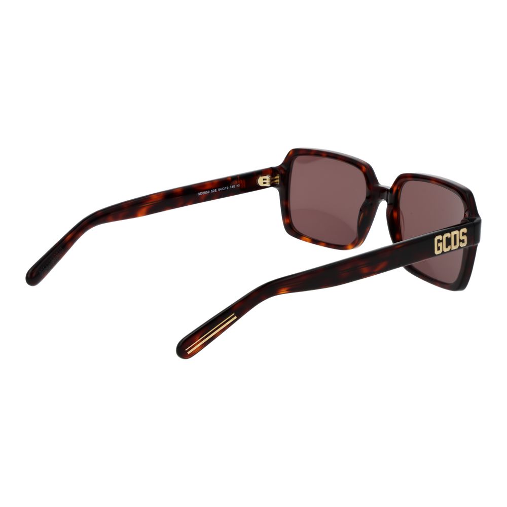 GCDS Brown Plastic Sunglasses | Regal Royce