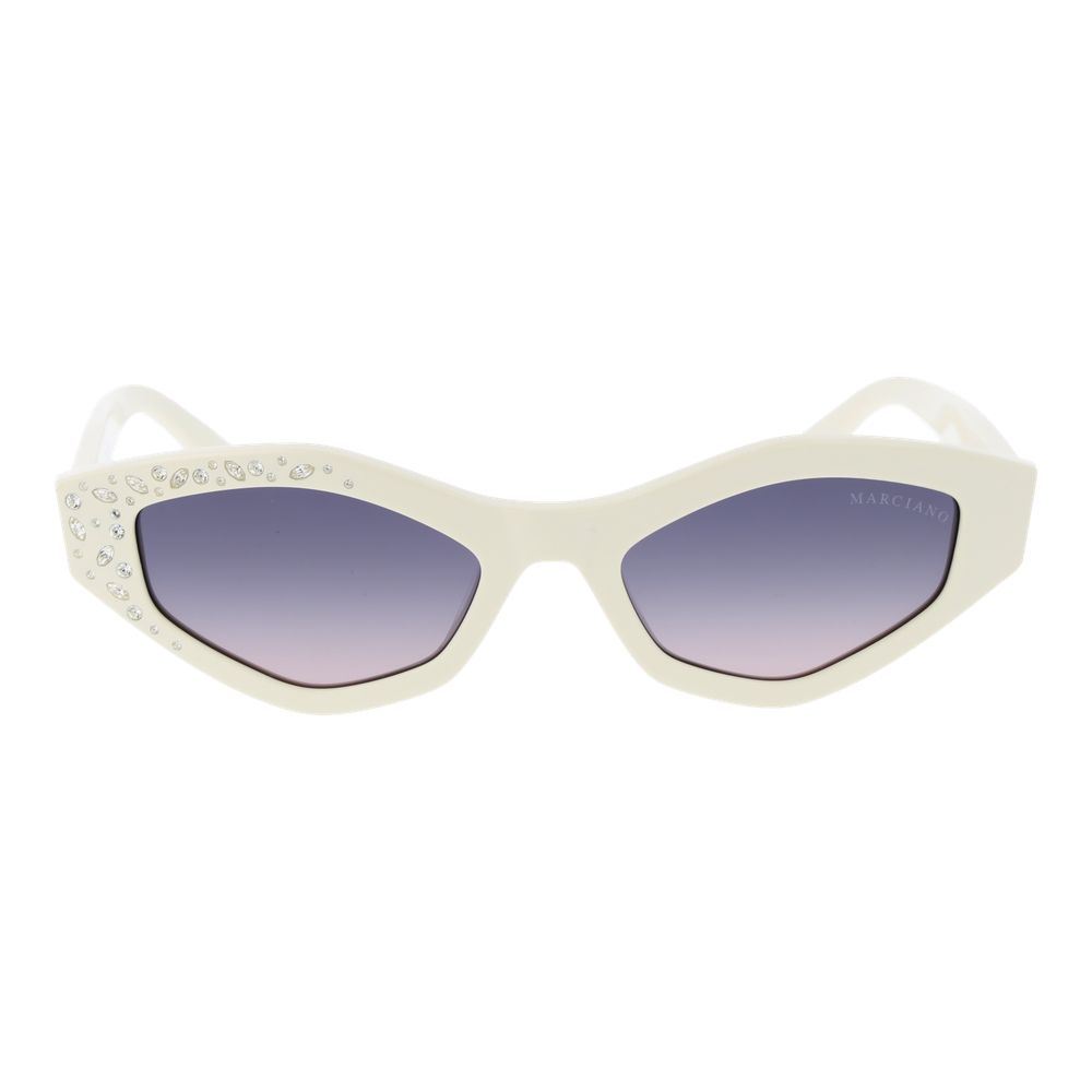 Marciano by Guess White Plastic Sunglasses | Regal Royce