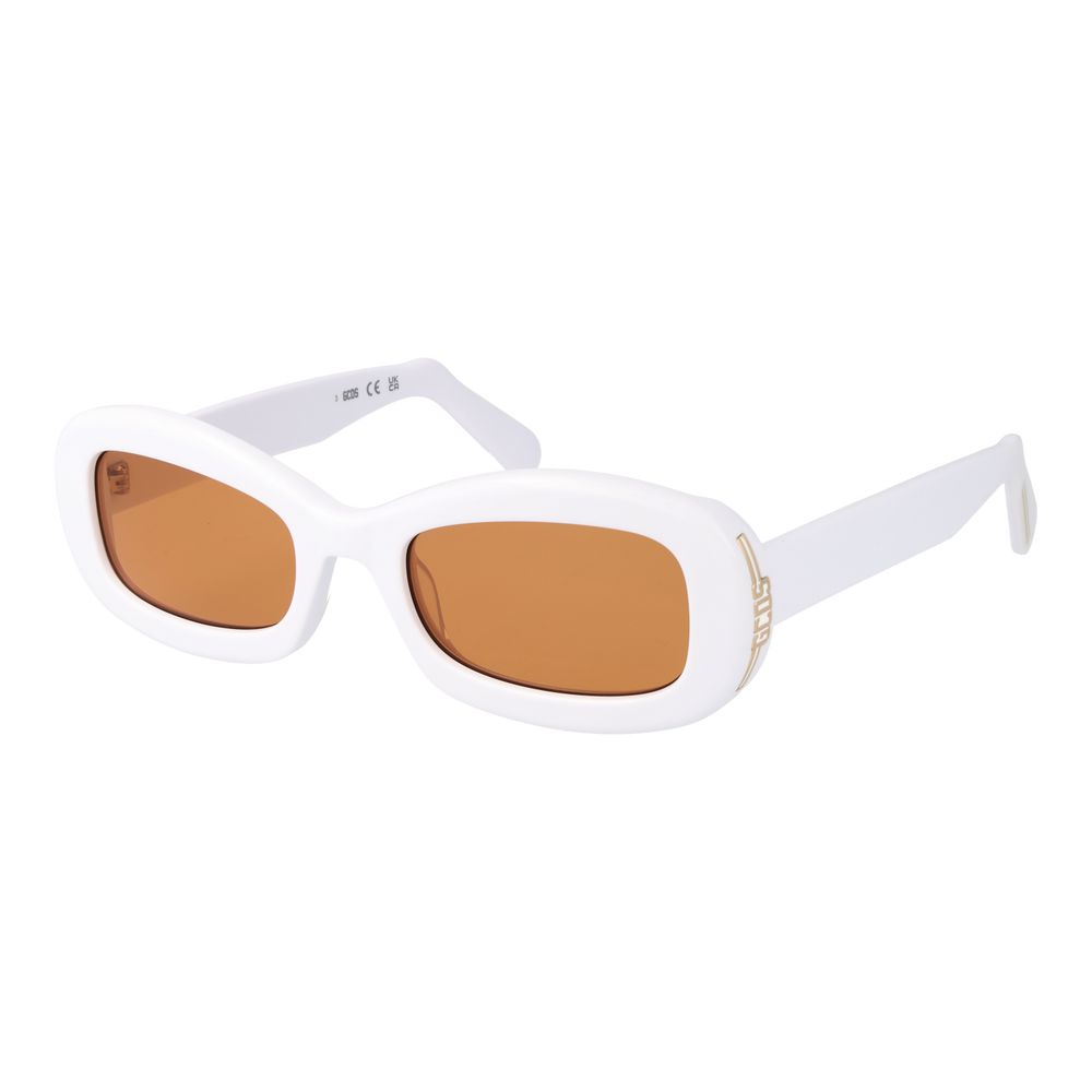 GCDS White Plastic Sunglasses | Regal Royce
