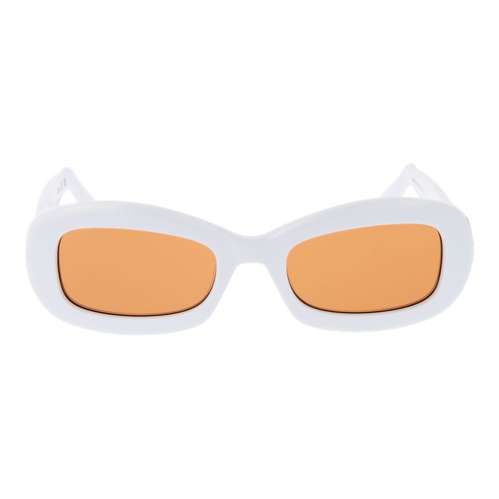 GCDS White Plastic Sunglasses | Regal Royce