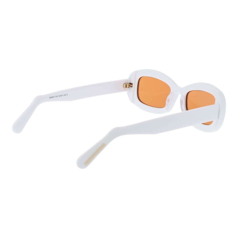 GCDS White Plastic Sunglasses | Regal Royce