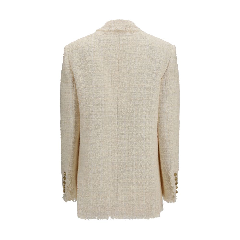 Balmain Beige Polyester Jacket | Regal Royce