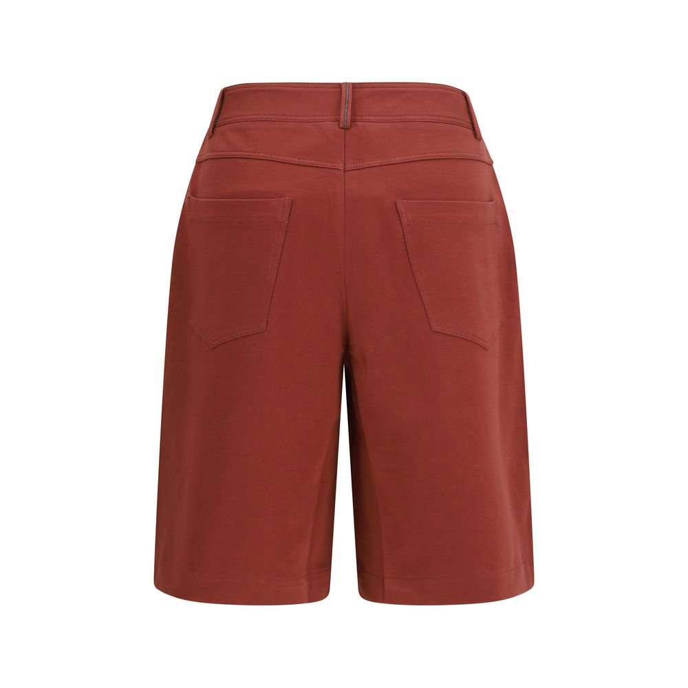 Brunello Cucinelli Multicolor Cotton Bermuda Shorts | Regal Royce