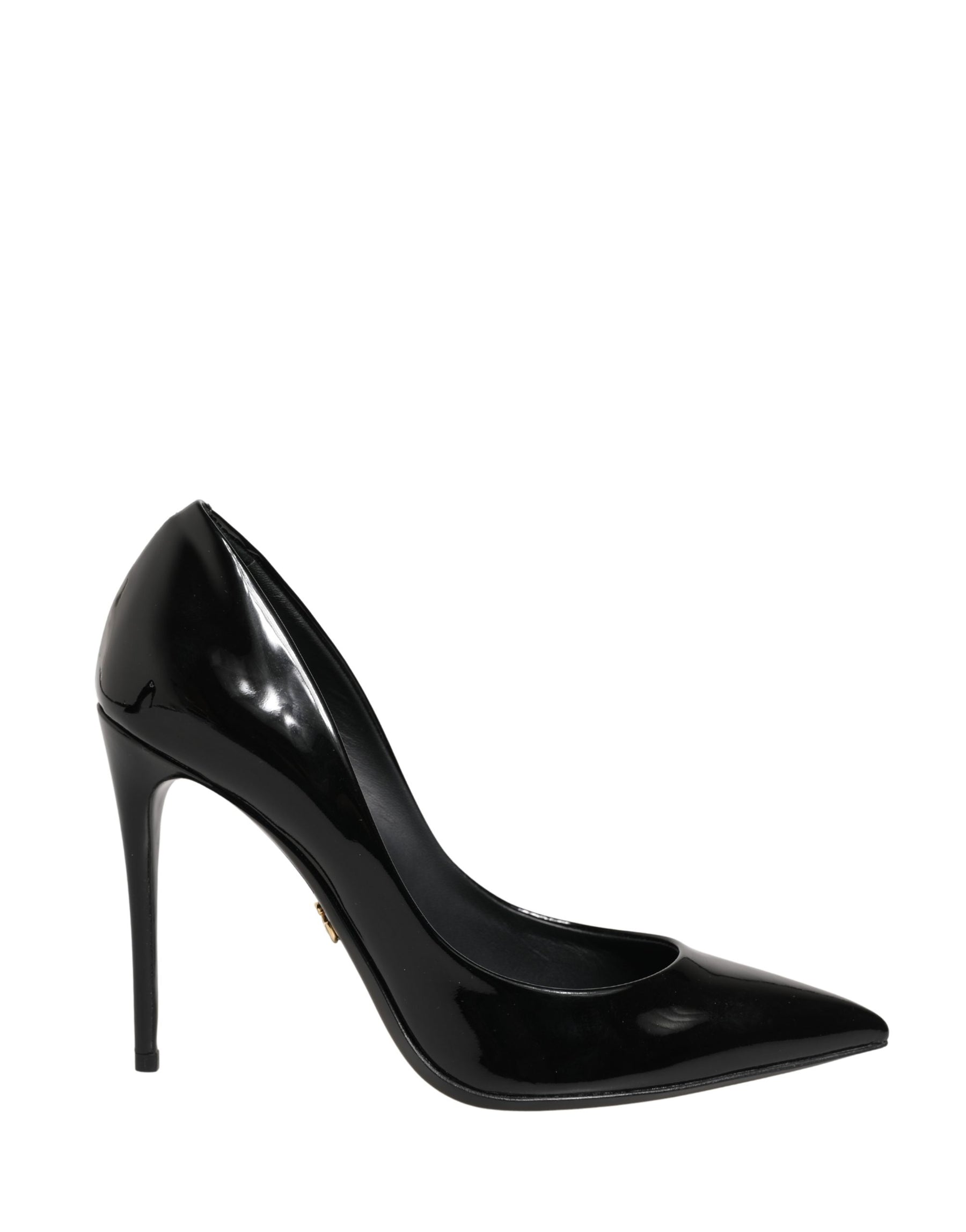 Dolce & Gabbana Black Calf Leather Stiletto Heels Pumps Shoes | Regal Royce