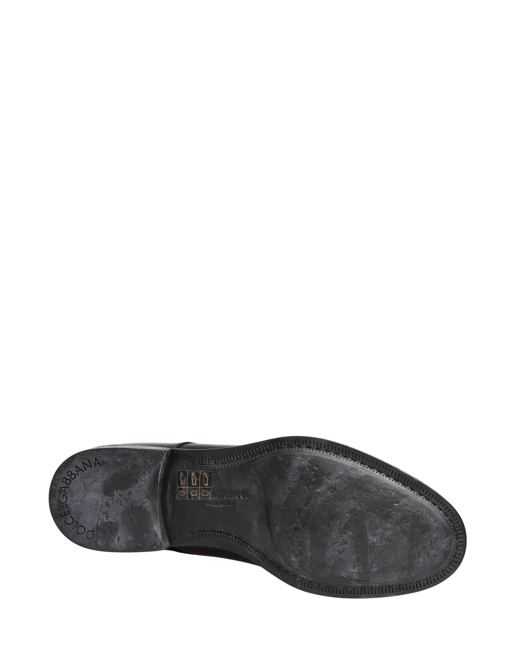 Dolce & Gabbana Black Calfskin Leather Derby Men Dress Shoes | Regal Royce