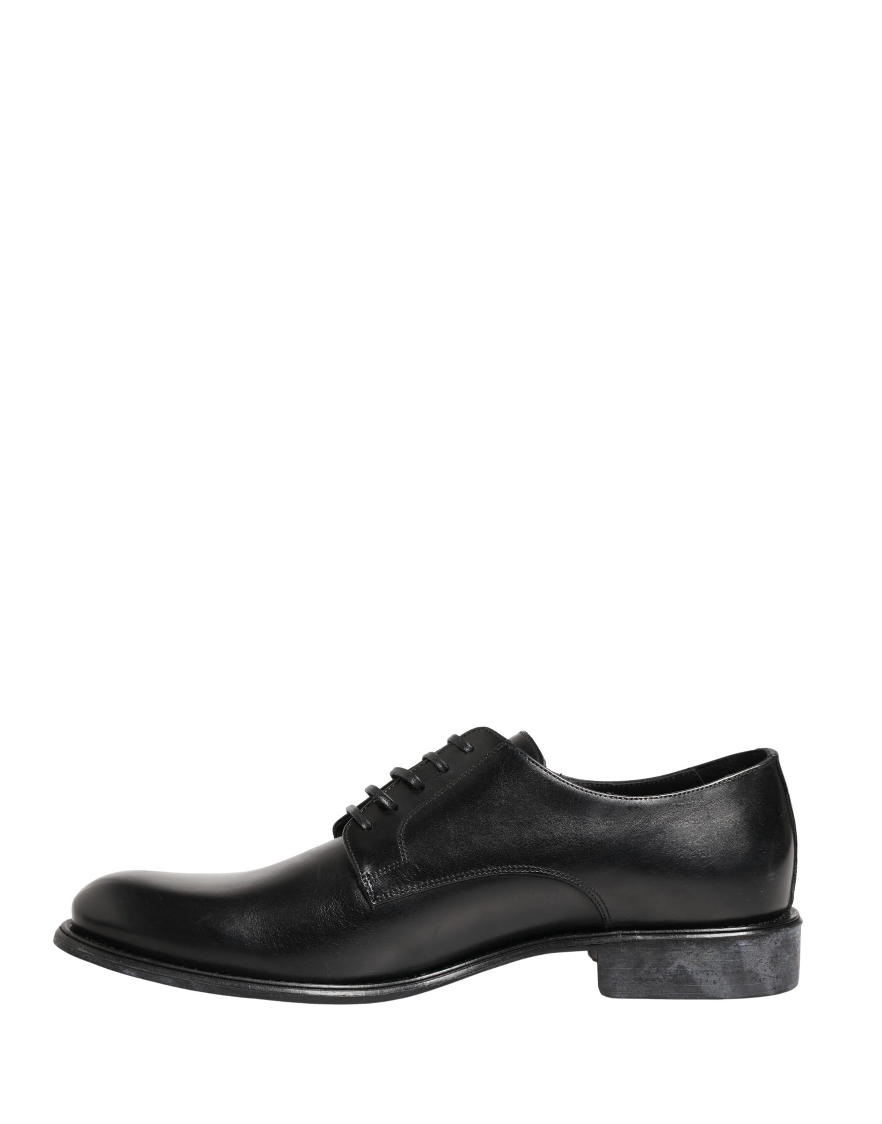 Dolce & Gabbana Black Calfskin Leather Derby Men Dress Shoes | Regal Royce