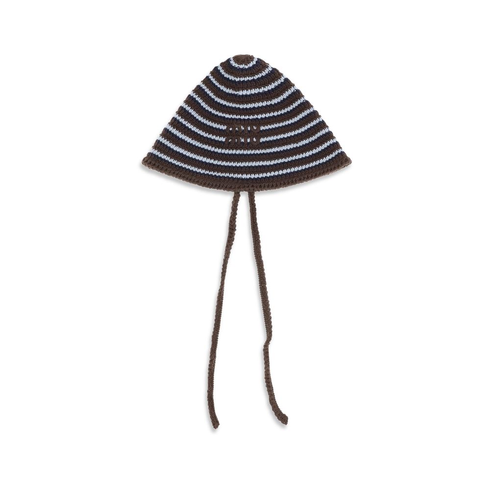 Miu Miu Brown Cotton Sunhat | Regal Royce
