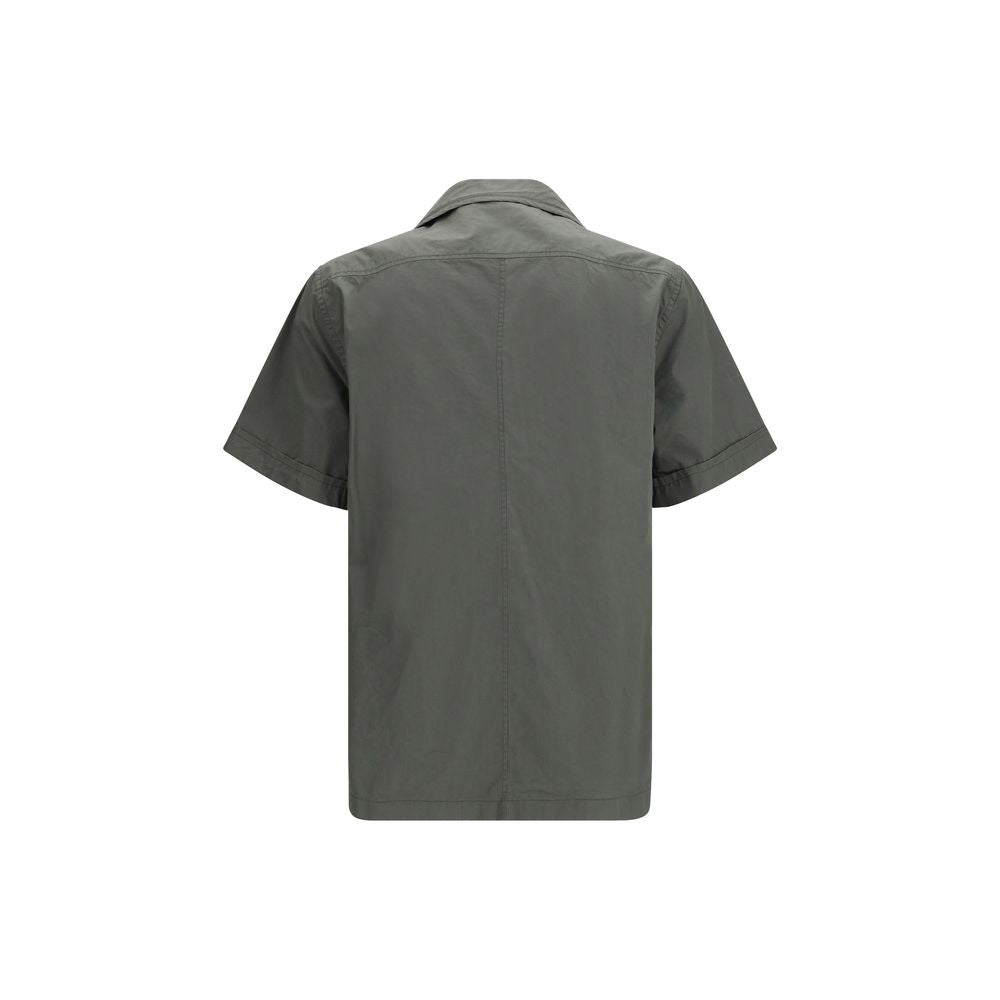 Dolce & Gabbana Gray Cotton Shortsleeve Shirt | Regal Royce